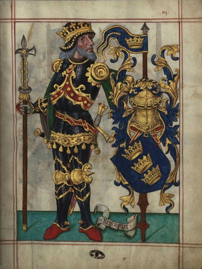 الملك آرثر من Livro do Ameiro-Mor ، 1509 بواسطة غير معروف