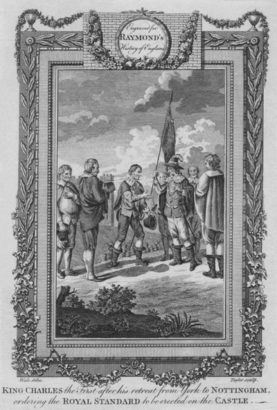 الملك تشارلز الأول بعد انسحابه من يورك إلى نوتنغهام ، c1787 بواسطة غير معروف
