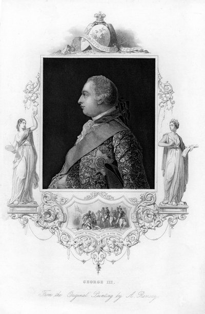الملك جورج الثالث لبريطانيا العظمى ، c1850 بواسطة غير معروف