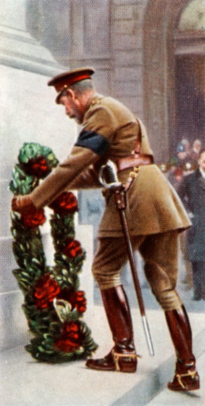 الملك جورج الخامس في سينوتاف 11 نوفمبر 1920 م 1935 بواسطة غير معروف