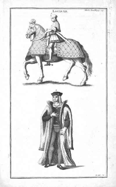 الملك لويس الثاني عشر ، c1760. بواسطة غير معروف