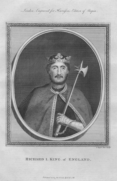 الملك ريتشارد الأول ، 1788. بواسطة غير معروف