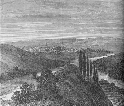 مدينة الملك وليامز ، بالقرب من القناة المائية ، c1880 بواسطة غير معروف