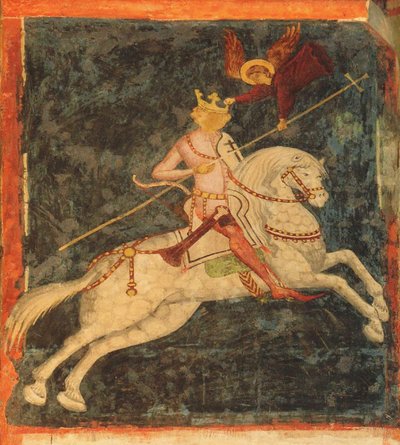 الملك فلاديسلاف الثاني. Jagiello. فريسكو في كنيسة الثالوث في لوبلان ، أوائل القرن الخامس عشر بواسطة غير معروف