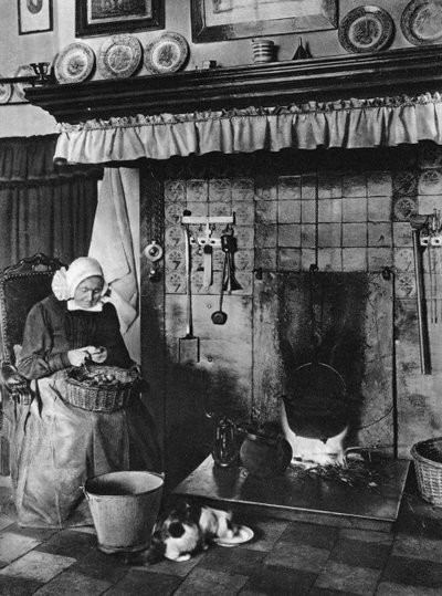 المطبخ وغرفة المعيشة في واحد ، تفينتي ، هولندا ، c1934 بواسطة غير معروف