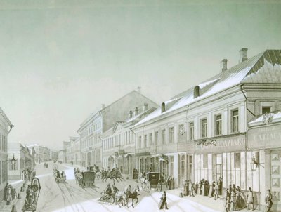 Kuznetsky Most ، موسكو ، روسيا ، 1840s. بواسطة غير معروف