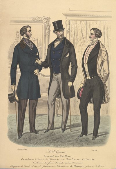 LElegant من Journal des Tailleurs ، 1848. بواسطة غير معروف