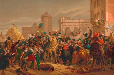 لينتري هنري الرابع أ باريس دخول هنري الرابع إلى باريس ، 1817 بواسطة غير معروف