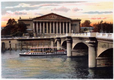 مجلس النواب و Pont de la Concorde ، باريس ، c1900 بواسطة غير معروف