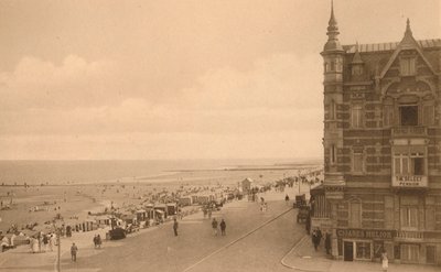 La Digue et la Plage ، النزهة والشاطئ ، c1900. بواسطة غير معروف