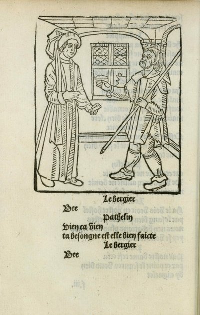 La Farce de Maître Pathelin ، ج. 1490. بواسطة غير معروف