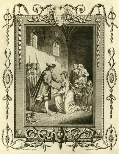 سيدة إليزابيث غراي تلتمس إدوارد الرابع لاستعادة أراضيها ، 1461 ، 1783. بواسطة غير معروف