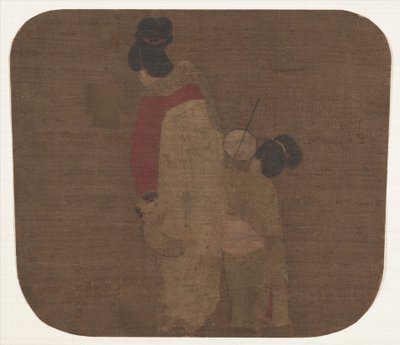 سيدة وأطفال. بواسطة غير معروف