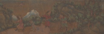 رسم المناظر الطبيعية للشخصية في إعداد Woodland. بواسطة غير معروف