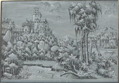 منظر طبيعي مع قلعة ، 1544. بواسطة غير معروف