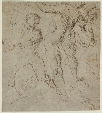 Laocoön recto ، جزء من جسر ميلفيان في النصف الثاني من القرن السادس عشر. بواسطة غير معروف