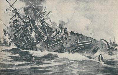 اللحظات الأخيرة من سفينة حربية غارقة HMS فيكتوريا ، 1893 ، 1937 بواسطة غير معروف