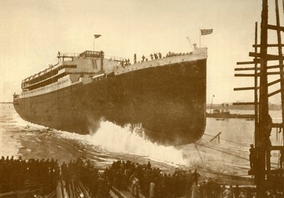 إطلاق خط أوراما الشرقي ، 20 ألف طن ، عام 1930. بواسطة غير معروف