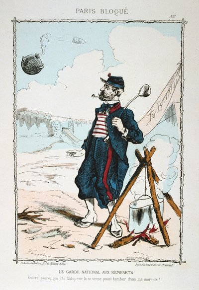الحرس الوطني في الأسوار ، 1870-1871 بواسطة غير معروف
