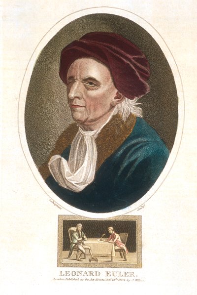ليونارد أويلر 1707-1783 ، عالم رياضيات سويسري ، 1801 بواسطة غير معروف