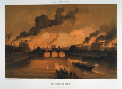أرصفة باريس ، 24 مايو 1871 بواسطة غير معروف