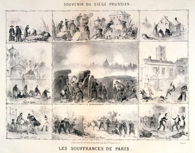 معاناة باريس ، 1870-1871 بواسطة غير معروف