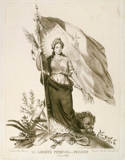 الحرية ، راعي الفرنسيين ، 1870 بواسطة غير معروف