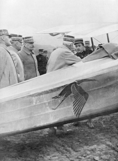 لقاء الملازم جورج جوينمر مع الجنرالات الفرنسيين ، 19 فبراير 1917 بواسطة غير معروف