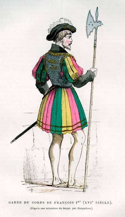 حارس الحياة أو حارس شخصي من فرانسيس الأول من فرنسا ، القرن السادس عشر 1882-1884 بواسطة غير معروف
