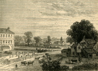 Lisson Green في القرن الثامن عشر ، c1876. بواسطة غير معروف