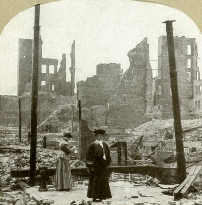 النظر إلى الشمال الشرقي من الزاوية Ellis and Powell Sts، 1906. بواسطة غير معروف