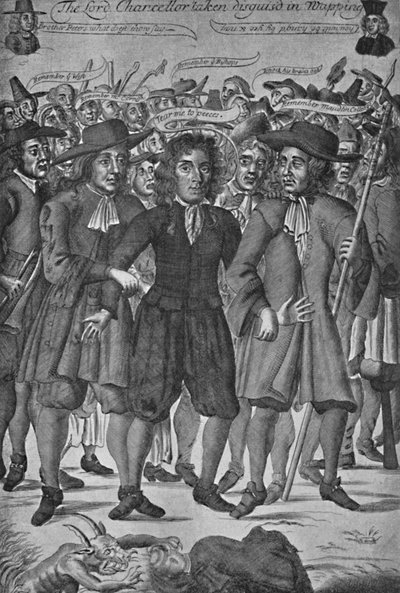 اللورد جيفريز تم التقاطه في Wapping ، 1688 ، 1903 بواسطة غير معروف