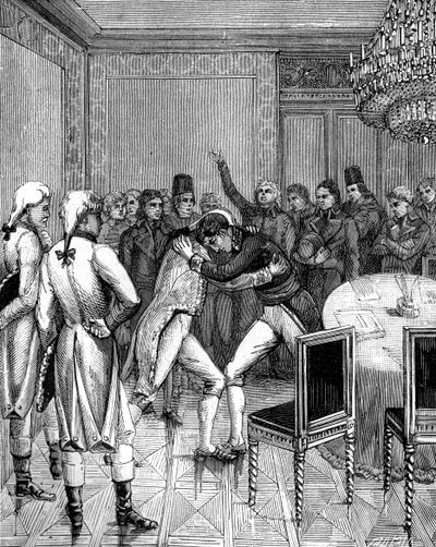 اللورد كورنواليس وجوزيف بونابرت احتضان في أميان ، فرنسا ، 1802 1882-1884 بواسطة غير معروف