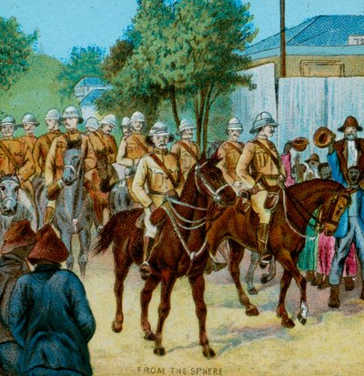 دخول اللورد روبرتس إلى بلومفونتين ، 1900 بواسطة غير معروف