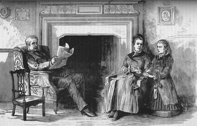 اللورد والسيدة ولسيلي وابنتهما ، c1882-85 بواسطة غير معروف