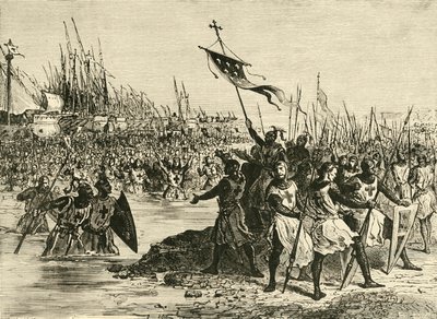 لويس التاسع. الهبوط في مصر ، 1249 ، 1890. بواسطة غير معروف