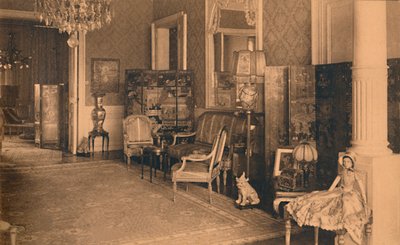 غرفة لويس السادس عشر في السفارة الكوبية في بروكسل ، بلجيكا ، 1927. بواسطة غير معروف