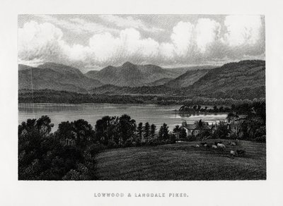 Lowwood and Langdale Pikes ، منطقة ليك ، كمبريا ، 1896 بواسطة غير معروف