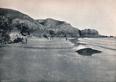 ليدستب - المنحدرات والشاطئ ، 1895 بواسطة غير معروف