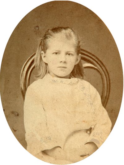 ليوبوف دوستويفسكايا ، ابنة المؤلف فيودور دوستويفسكي ، 1870 بواسطة غير معروف