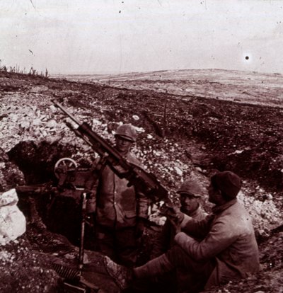 مدافع رشاشة ، جبل كيميل ، فلاندرز ، بلجيكا ، c1914-c1918 بواسطة غير معروف