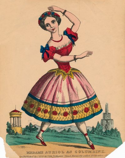 مدام أوريول مثل كولومبين ، c1849. بواسطة غير معروف
