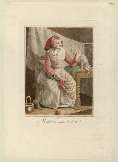 مدام سانس كولوت ، حوالي 1794. بواسطة غير معروف
