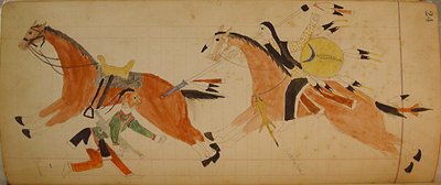 مافيت ليدجر: هنديان مع خيول ، كاليفورنيا. 1874-1881. بواسطة غير معروف