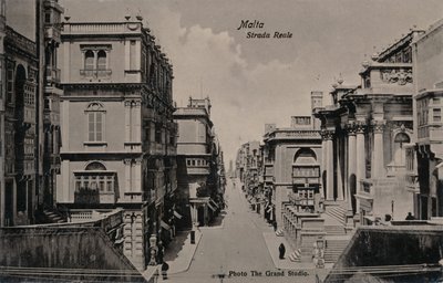 مالطا - الطريق الملكي ، c1900 بواسطة غير معروف