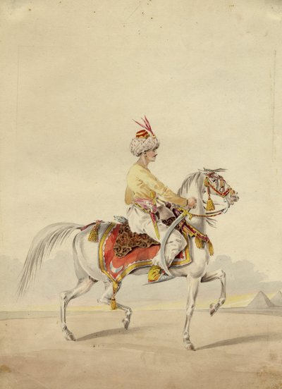 مملوك على ظهور الخيل ، حوالي عام 1825 بواسطة غير معروف