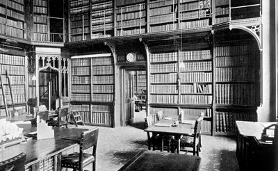 غرفة الخرائط ، مكتبة مجلس العموم ، قصر وستمنستر ، لندن ، c1905 بواسطة غير معروف