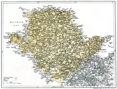 خريطة Anglesey ، 1924-1926 بواسطة غير معروف