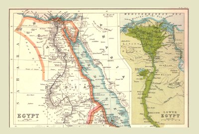 خريطة مصر 1902. بواسطة Unbekannt