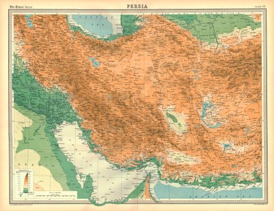 خريطة بلاد فارس بواسطة غير معروف